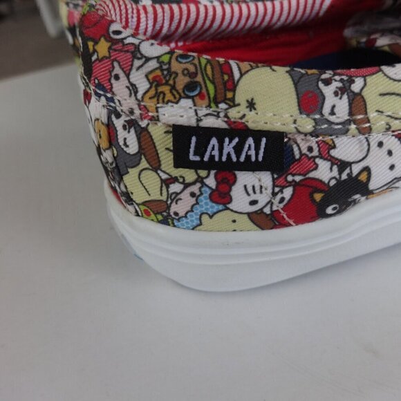 LAKAI Hello Sanrio canvas sneakers size men's/youth 4, Camby style, Kitty print - Picture 14 of 15